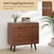 Bedroom and Living Room Dresser Wide 4-Drawer Wooden Organizer